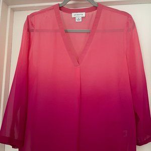 Pink Ombre Blouse by Liz Claiborne